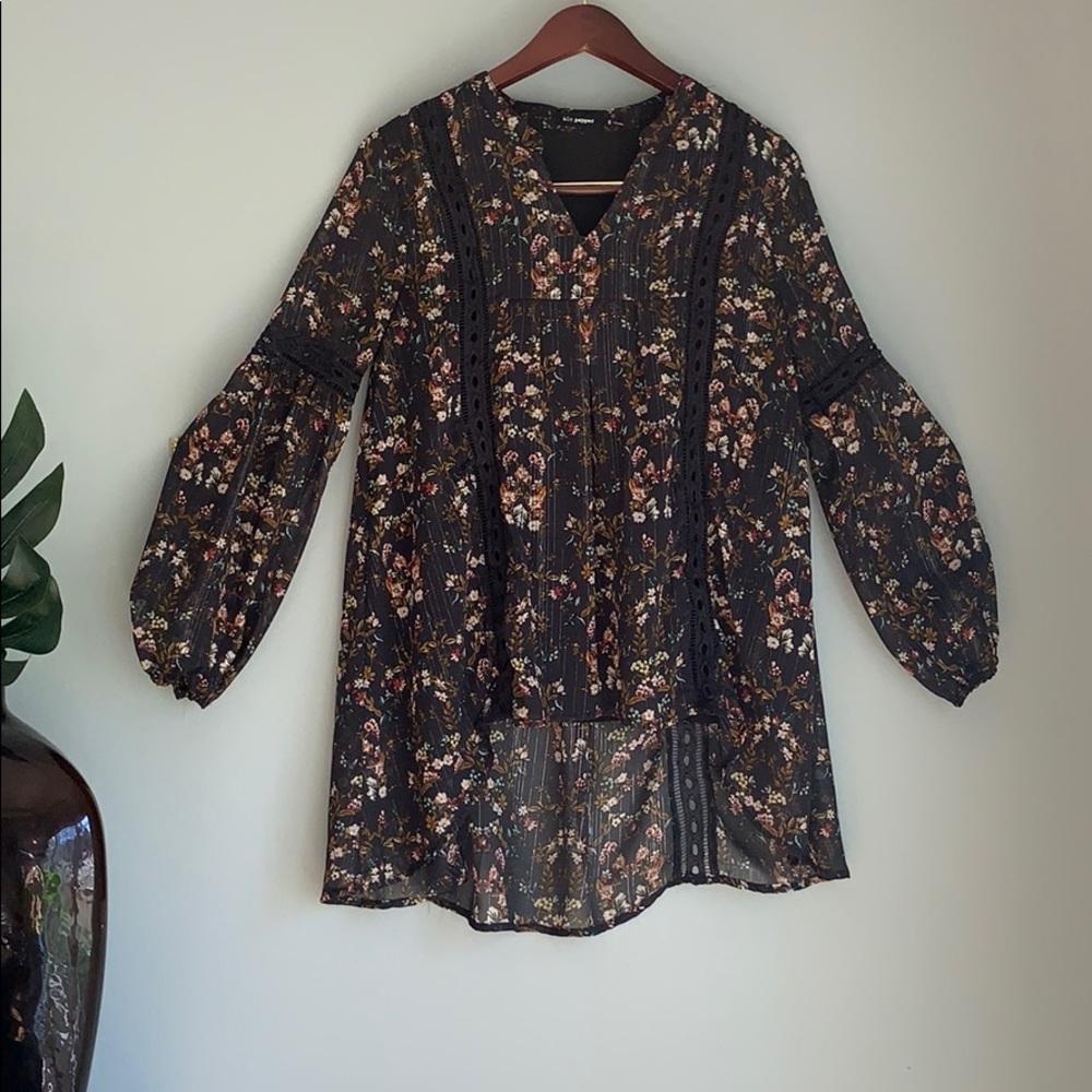Floral Peasant Blouse